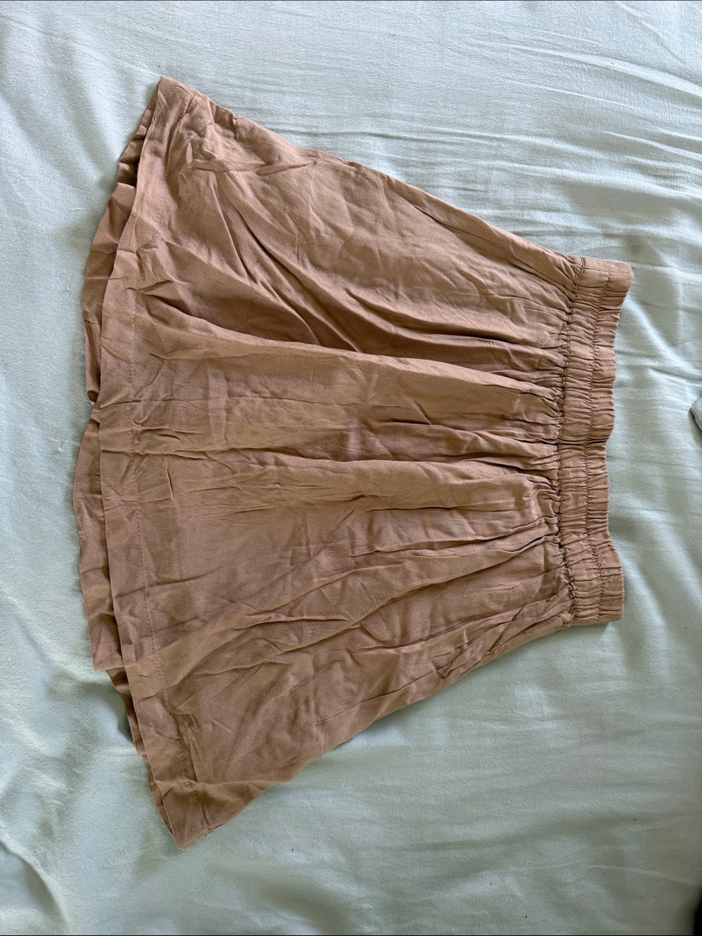 Women's Pleated Mini Skirt in Dusty Rose - Picture 3 of 5
